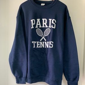 Paris Tennis Sweatshirt, French Shirt